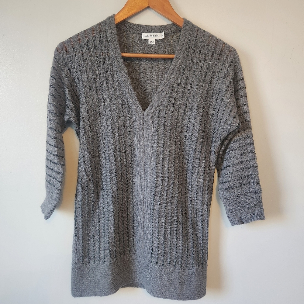 Calvin Klein Charcoal Knit Sweater